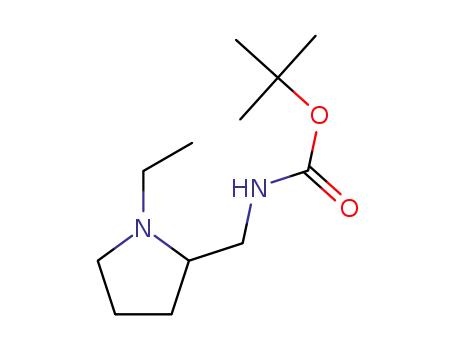 Molecular Structure of 883555-07-5 (TERT-BUTYL (1-ETHYLPYRROLIDIN-2-YL)METHYLCARBAMATE)
