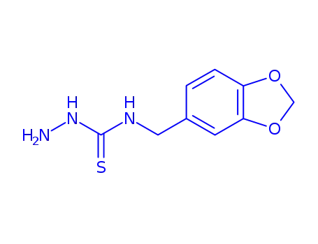 Molecular Structure of 206761-70-8 (4-(3,4-METHYLENEDIOXYBENZYL)-3-THIOSEMICARBAZIDE)
