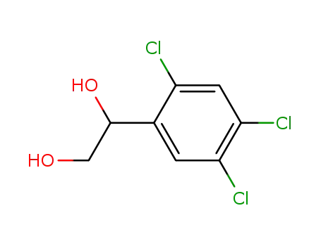 Molecular Structure of 14299-53-7 (1,2-Ethanediol, 1-(2,4,5-trichlorophenyl)-)