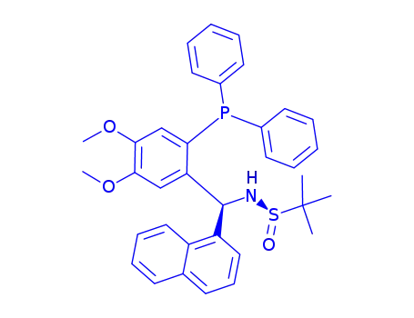 (R)-N-((S)-(2-(diphenylphosphanyl)-4,5-dimethoxyphenyl)-(naphth-1-yl)methyl)-2-methylpropane-2-sulfinamide