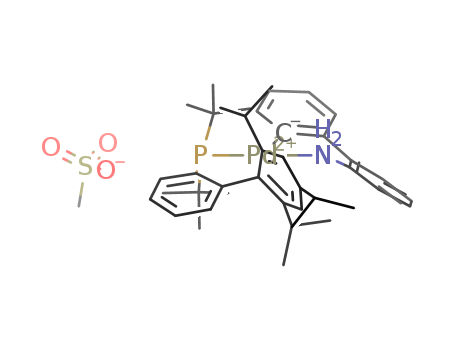 1447963-75-8,tBuXPhos Pd G3,Methanesulfonato(2-di-t-butylphosphino-2',4',6'-tri-i-propyl-1,1'-biphenyl)(2'-aMino-1,1'-biphenyl-2-yl)palladiuM(II), Min. 98% [t-BuXPhos Palladacycle];tBuXPhos Pd G3;Methanesulfonato(2-di-t-butylphosphino-2',4',6'-tri-i-propyl-1,1'-biphenyl)(2'-amino-1,1'-biphenyl-2-yl)palladium(II);[(2-Di-tert-butylphosphino-2′,4′,6′-triisopropyl-1,1′-biphenyl)-2-(2′-amino-1,1′-biphenyl)] palladium(II) methanesulfonate;tBuXPhos Pd G3 97%;[2'-(Amino)[1,1'-biphenyl]-2-yl][bis(1,1-dimethylethyl)[2',4',6'-tris(1-methylethyl)[1,1'-biphenyl]-2-yl]phosphine](methanesulfonato)palladium