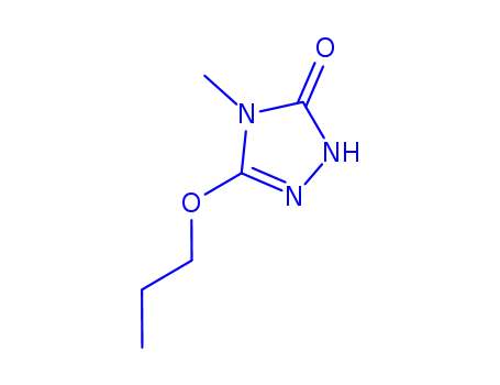 Molecular Structure of 145027-96-9 (2,4-Dihydro-4-methyl-5-propoxy-3H-1,2,4-triazol-3-one)