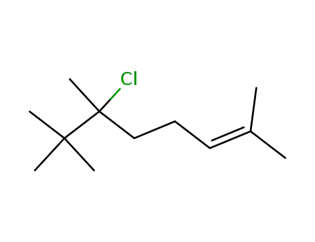 Molecular Structure of 80325-40-2 (2-Octene, 6-chloro-2,6,7,7-tetramethyl-)