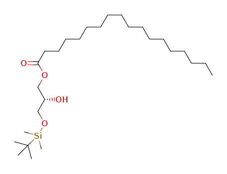 Molecular Structure of 1360614-23-8 (3-O-stearoyl-1-O-(tert-butyl-dimethyl-silanyl)-sn-glycerol)