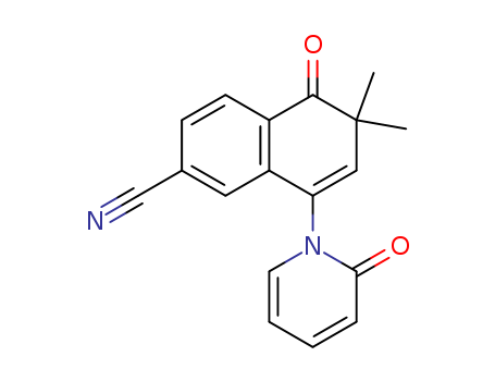 1,2-DIHYDRO-4-(1,2-DIHYDRO-2-OXO-1-PYRIDYL)-2,2-DIMETHYL-1-OXONAPHTHALENE-6-CARBONITRILECAS