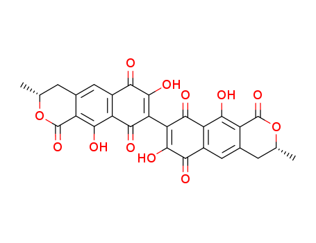 [8,8'-Bi-1H-naphtho[2,3-c]pyran]-1,1',6,6',9,9'-hexone,3,3',4,4'-tetrahydro-7,7',10,10'-tetrahydroxy-3,3'-dimethyl-, (3R,3'R)-