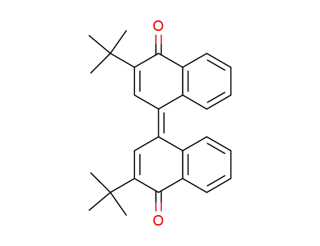 Molecular Structure of 148808-97-3 (1(4H)-Naphthalenone, 2-(1,1-dimethylethyl)-4-[3-(1,1-dimethylethyl)-4-oxo-1(4H)-naphthalenylidene]-)