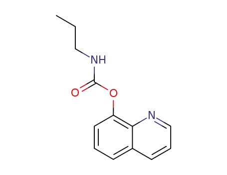 Molecular Structure of 14577-69-6 (quinolin-8-yl propylcarbamate)