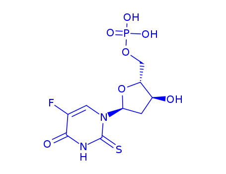 Molecular Structure of 151134-50-8 (5-fluoro-2-thio-2'-deoxyuridylate)