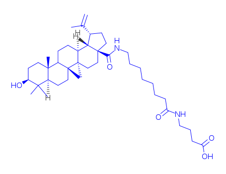 150840-73-6,4-[(8-{[(3beta)-3-hydroxy-28-oxolup-20(29)-en-28-yl]amino}octanoyl)amino]butanoic acid,3aH-Cyclopenta[a]chrysene,butanoic acid deriv.; Lupane, butanoic acid deriv.