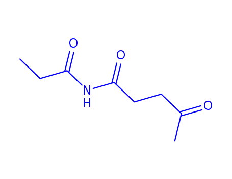 Molecular Structure of 152123-52-9 (Pentanamide,  4-oxo-N-(1-oxopropyl)-)