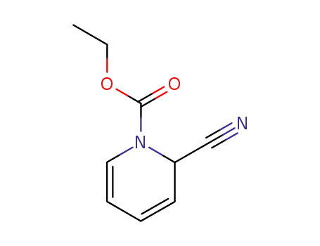 Molecular Structure of 51364-89-7 (1(2H)-Pyridinecarboxylic acid, 2-cyano-, ethyl ester)