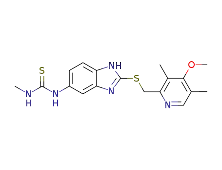 1-[2-(4-Methoxy-3,5-dimethyl-pyridin-2-ylmethylsulfanyl)-1H-benzoimidazol-5-yl]-3-methyl-thiourea
