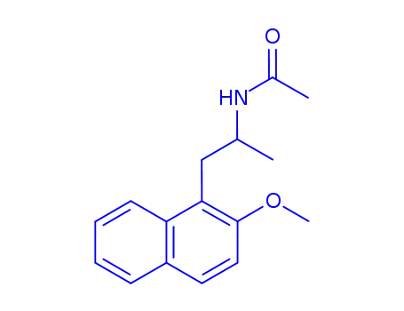 Molecular Structure of 156482-78-9 (Acetamide,N-[2-(2-methoxy-1-naphthalenyl)-1-methylethyl]-)