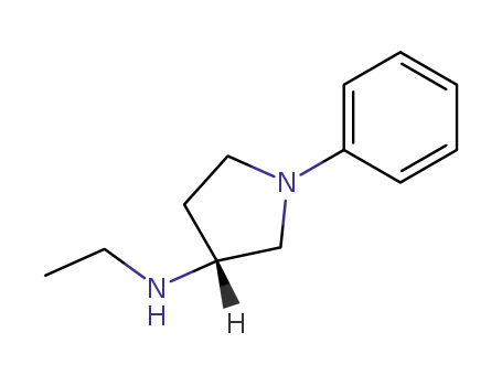 Molecular Structure of 30820-35-0 ((3R)-N-ethyl-1-phenyl-pyrrolidin-3-amine)