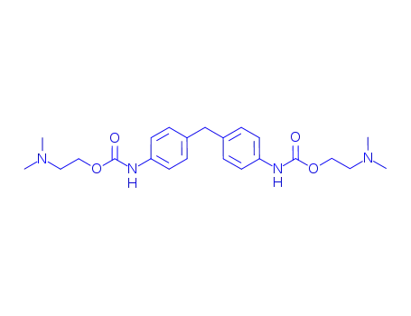 Molecular Structure of 3142-94-7 (bis[2-(dimethylamino)ethyl] (methanediyldibenzene-4,1-diyl)biscarbamate)
