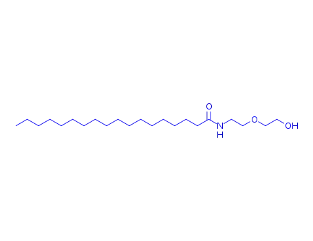 Molecular Structure of 31886-11-0 (Poly(oxy-1,2-ethanediyl), .alpha.-2-(1-oxooctadecyl)aminoethyl-.omega.-hydroxy-)