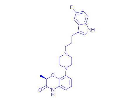 2H-1,4-Benzoxazin-3(4H)-one,8-[4-[3-(5-fluoro-1H-indol-3-yl)propyl]-1-piperazinyl]-2-methyl-, (2R)-