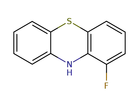Molecular Structure of 394-22-9 (10H-Phenothiazine, 1-fluoro-)