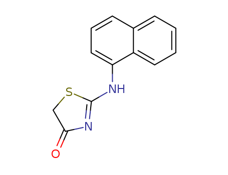4(5H)-Thiazolone, 2-(1-naphthalenylamino)-
