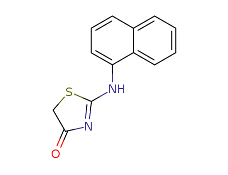 Molecular Structure of 398996-75-3 (4(5H)-Thiazolone, 2-(1-naphthalenylamino)-)