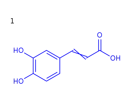 Molecular Structure of 501-16-6 (CAFFEIC ACID)