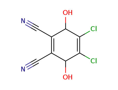 Molecular Structure of 67902-00-5 (2,3-dichloro-5,6-dicyano-p-hydroquinone)