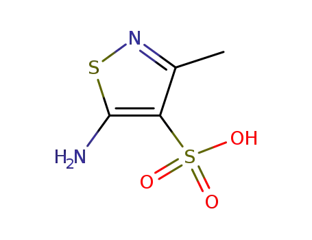 Molecular Structure of 4590-59-4 (4-Isothiazolesulfonic acid, 5-amino-3-methyl-)