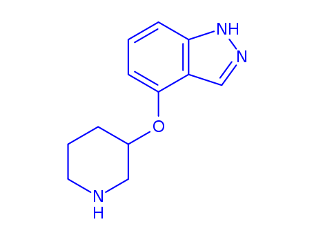 1H-Indazole, 4-(3-piperidinyloxy)-