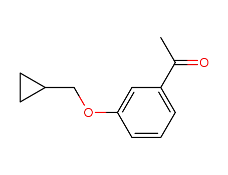Molecular Structure of 478163-32-5 (Ethanone, 1-[3-(cyclopropylmethoxy)phenyl]-)