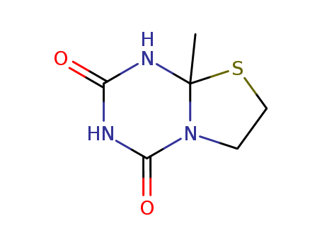 13146-73-1,8a-methyltetrahydro-2H-[1,3]thiazolo[3,2-a][1,3,5]triazine-2,4(3H)-dione,2H-Thiazolo[3,2-a]-s-triazine-2,4(3H)-dione,tetrahydro-8a-methyl- (8CI); NSC 102552