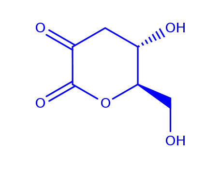 Molecular Structure of 623168-40-1 (D-erythro-2-Hexulosonic acid, 3-deoxy-, delta-lactone (9CI))
