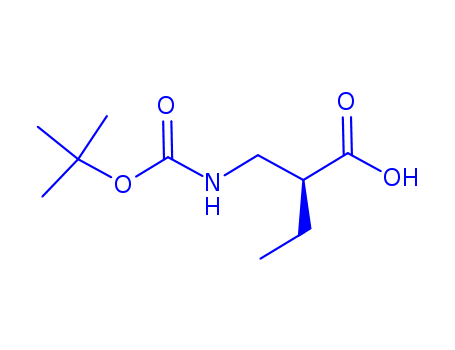 Butanoic acid, 2-[[[(1,1-dimethylethoxy)carbonyl]amino]methyl]-, (2R)- (9CI)