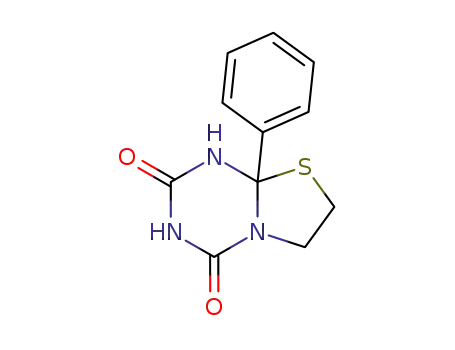 8a-Phenyl-5,7-dioxo-2,3,5,6,7,8,8a-heptahydro-thiazolo <3.2-a>-s-triazin