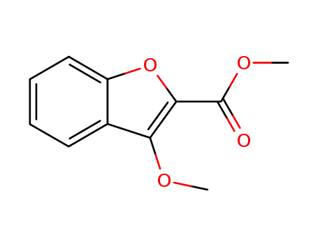 Molecular Structure of 5207-39-6 (2-Benzofurancarboxylic acid, 3-methoxy-, methyl ester)