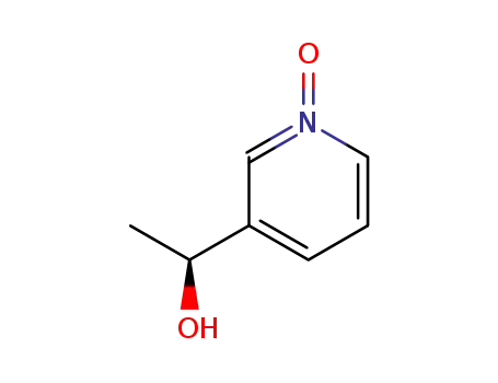Molecular Structure of 129547-86-0 (3-Pyridinemethanol,alpha-methyl-,1-oxide,(S)-(9CI))