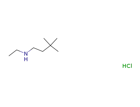 Molecular Structure of 695209-32-6 (1-Butanamine, N-ethyl-3,3-dimethyl-, hydrochloride)