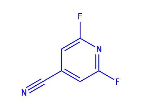 Molecular Structure of 51991-35-6 (2,6-DIFLUORO-4-CYANO-PYRIDINE)