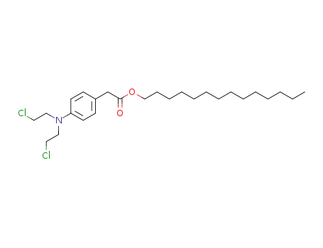 Molecular Structure of 66232-28-8 (tetradecyl {4-[bis(2-chloroethyl)amino]phenyl}acetate)