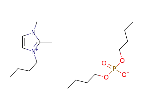 Molecular Structure of 1289675-18-8 (1-butyl-2,3-dimethylimidazolium dibutylphosfonate)