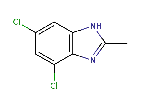 Molecular Structure of 5233-05-6 (1H-Benzimidazole, 5,7-dichloro-2-methyl-)