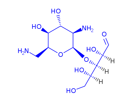 D-Ribose,3-O-(2,6-diamino-2,6-dideoxy-b-L-idopyranosyl)-