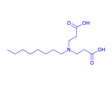Molecular Structure of 52663-87-3 (b-Alanine,N-(2-carboxyethyl)-N-octyl-)