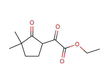 Molecular Structure of 856256-48-9 (ethyl 2-(3,3-dimethyl-2-oxo-cyclopentyl)-2-oxo-acetate)
