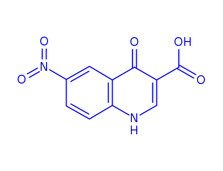 Molecular Structure of 52980-22-0 (6-Nitro-4-oxo-1,4-dihydro-quinoline-3-carboxylic acid)