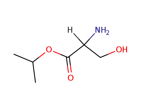 Molecular Structure of 117426-05-8 (D-Serine, 1-methylethyl ester)