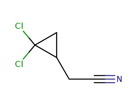 Molecular Structure of 5365-25-3 (Cyclopropaneacetonitrile, 2,2-dichloro-)