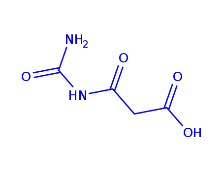Molecular Structure of 542-07-4 (Propanoic acid,3-[(aminocarbonyl)amino]-3- oxo- )
