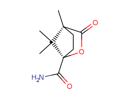 (1R,4S)-1,7,7-trimethyl-2-oxo-3-oxabicyclo[2.2.1]heptane-4-carboxamide cas no. 54200-37-2 98%