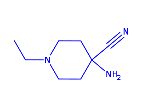 4-Piperidinecarbonitrile,4-amino-1-ethyl-(9CI)